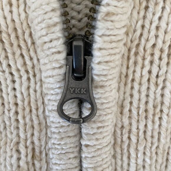 Woolrich Women’s 1/4 Zip Cream Cowl Neck Sweater L breathable Gorpcore Coastal - Picture 9 of 11